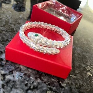 Elegant Silver Snake Bracelet